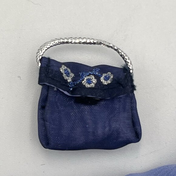 Bratz Formal Funk Yasmin Prom 2003 Blue Floral Dress Gown and Accessories - Picture 7 of 8